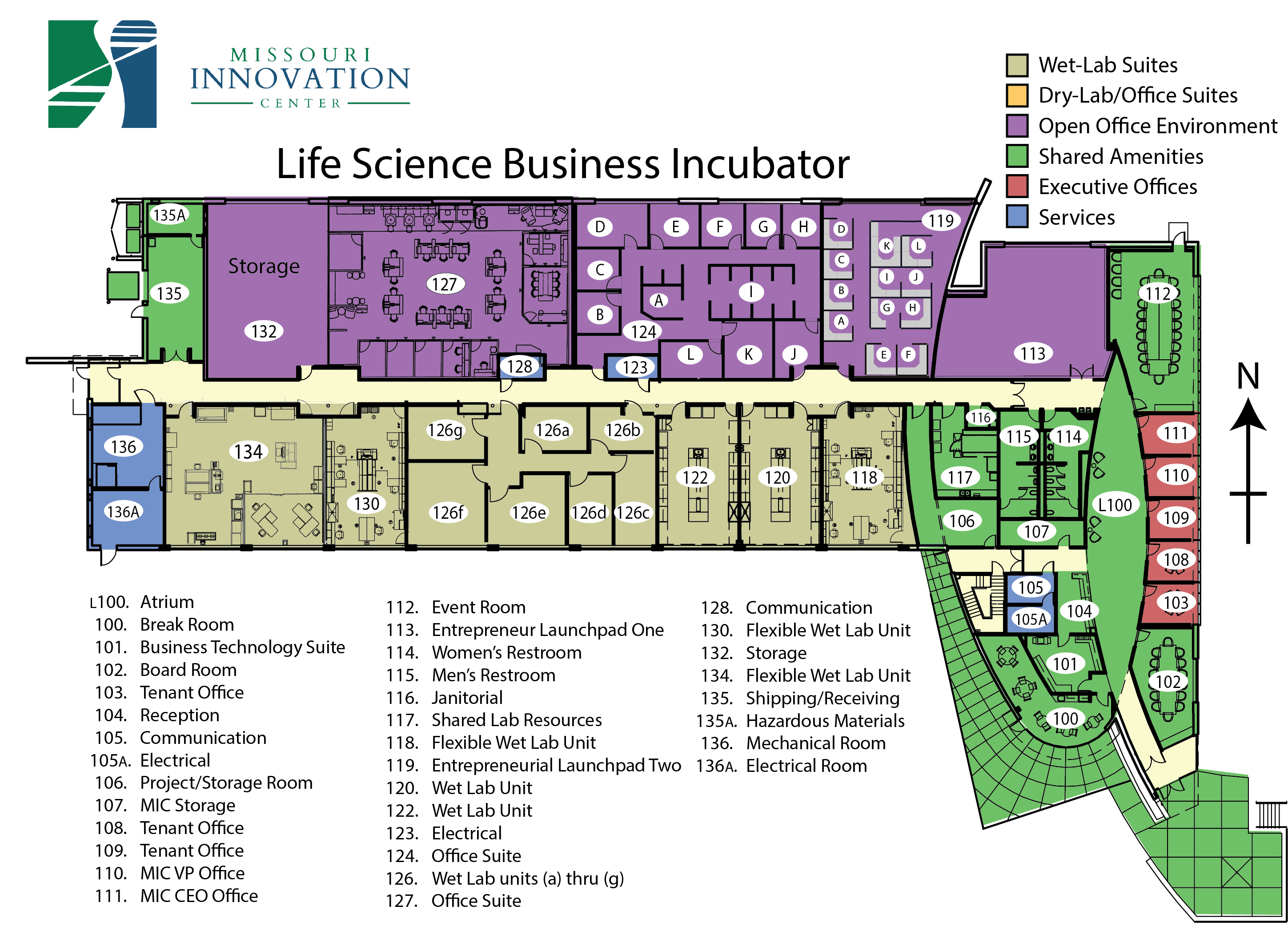 Missouri Innovation Center Floor Plan Map